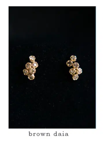noguchi BIJOUX 노구치 다이아 모티브 귀걸이