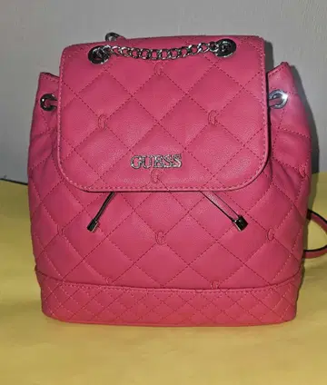 GUESS 핑크 백팩 백팩
