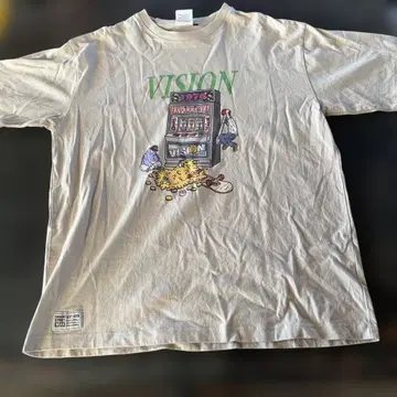 VISION STREET WEAR 베이지 티셔츠 L