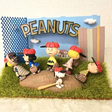 만들어 모으는 스누피 PEANUTS 야구 피규어 세트 약 20cm