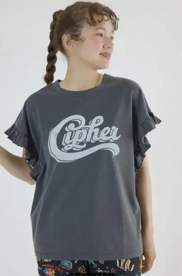 로데오 크라운즈 Vintage Graphic 프릴 티셔츠