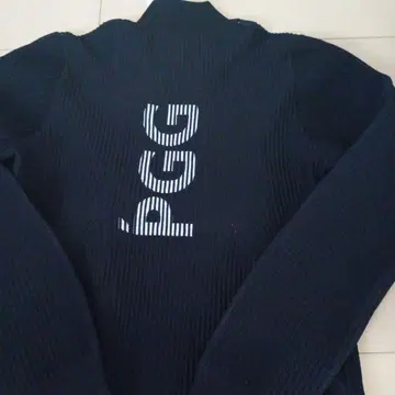 PGG 리브 지퍼 스웨터 사이즈 M