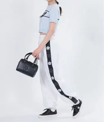MARY QUANT 나일론 팬츠 데이지 라인 팬츠 M