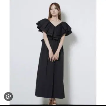 SNIDEL 스나이델 엔젤 슬리브 원피스 블랙 택 포함 사이즈 0