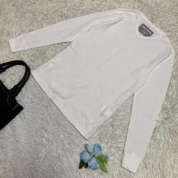 컨디션 최상 저널 스탠다드 긴팔 티셔츠 화이트 와플 원단 면 폴리 M