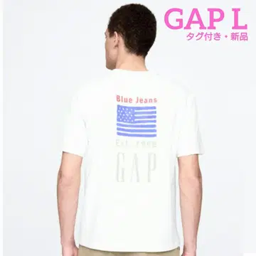 GAP 미국 국기 티셔츠 화이트