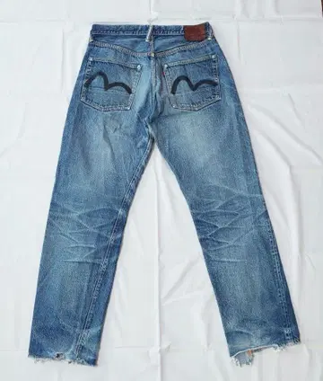 EVISU 청바지 블랙 카모메 사이즈 35