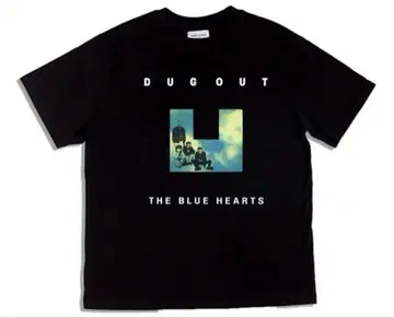 DUGOUT THE BLUE HEARTS 티셔츠 블랙