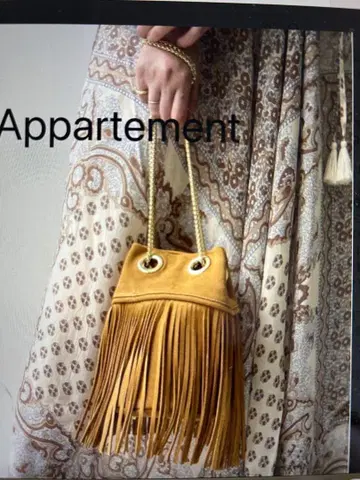 Appartement 스웨이드 프린지 백 새상품급