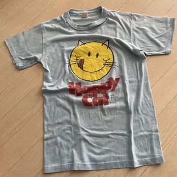 80'S 캣 스마일리 T 셔츠