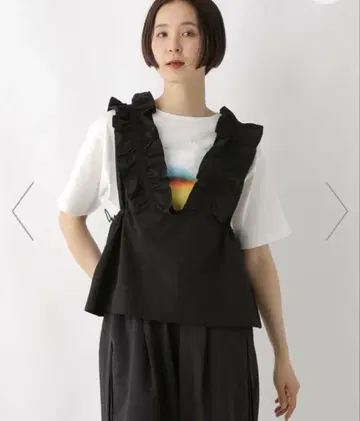 LEPSIM 렙심 드로스트 프릴 슬리브리스 블라우스