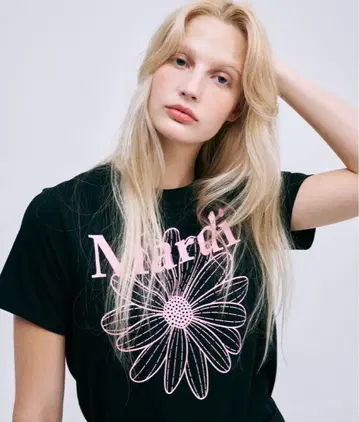 마르디 메크르디 SLIM TSHIRT FLOWERMARDI