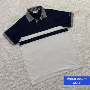 아쿠아 스큐텀 Aquascutum 골프 피케 셔츠 반팔 남성용