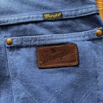 Wrangler 파랑 스트레이트 데님 팬츠