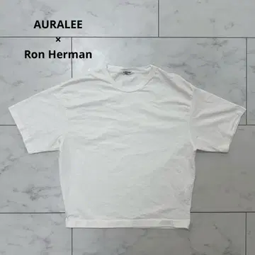 AURALEE Ron Herman 오가닉 코튼 반팔 티셔츠