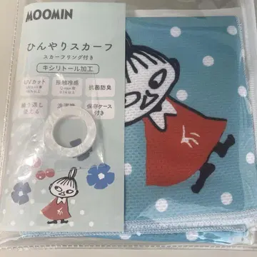 MOOMIN 시원한 스카프 스카이블루