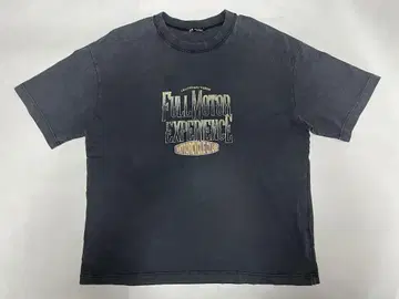 ZARA 자라 FULL MOTOR 유즈드 가공 프린트 티셔츠 XL 44
