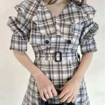 SNIDEL 스나이델 프릴 트렌치 미니 원피스 0 사이즈