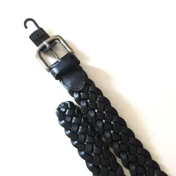 블랙 가죽 웨빙 벨트 소가죽 제품 메쉬 벨트
