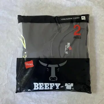 새상품 Hanes 헤인즈 BEEFY 비피 XL 다크 그레이 긴팔