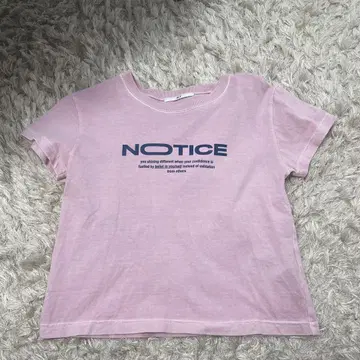SLY NOTICE 프린트 티셔츠 FREE 사이즈 핑크