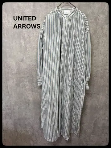 # UNITED ARROWS 스트라이프 롱 원피스