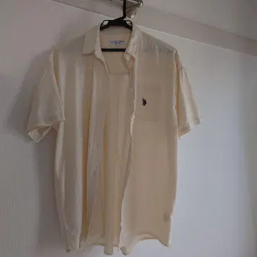 U.S. POLO ASSN. 반팔 폴로 셔츠 아이보리