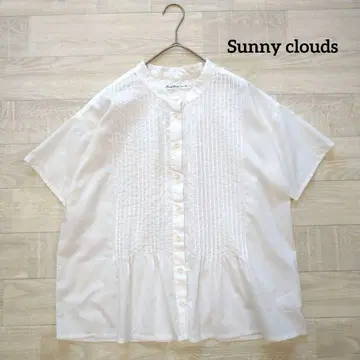 Sunny clouds 써니클라우드 핀턱 코튼 블라우스 M