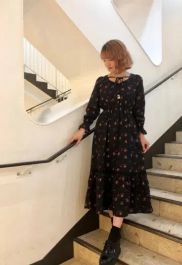 couture BY ROJITA 꽃무늬 프린트 맥시 원피스 머메이드