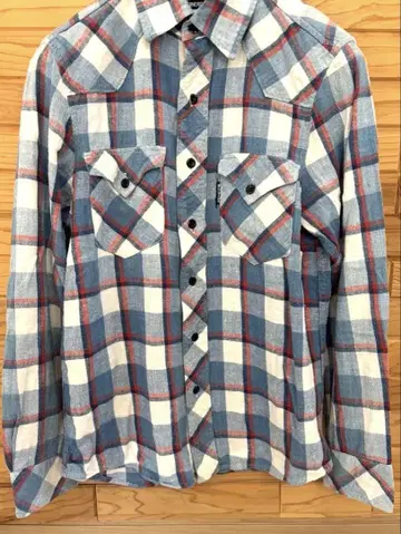 BLUE/BLUE 할리우드 랜치 마켓 체크 셔츠 빈티지 가공