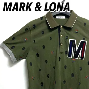 MARK & LONA 마크앤로나 골프웨어 피케 셔츠 자수 스컬