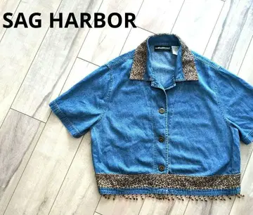 SAG HARBOR 여성 중고 의류 숏 자켓 비즈 디자인 size16