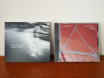Andras Schiff 피아노 2매 세트 Brahms Bach