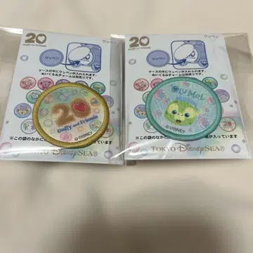 디즈니 컬러풀 해피니스 와펜 2개 세트