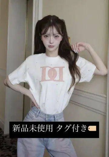 Darich 다리치 퀼팅 아플리케 비쥬 티셔츠