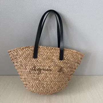 인기 상품! agnes b. 애니에스 베 바스켓백 스트로우 토트백