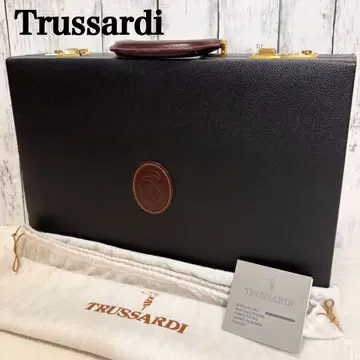 Trussardi 아타셰 케이스 가죽 비즈니스 백 다이얼 키
