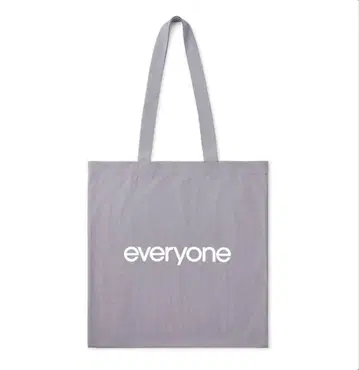 everyone 나일론 로고 토트백 그레이