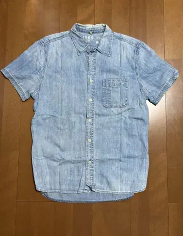 Gap 1969 숏 슬리브 데님 셔츠 M