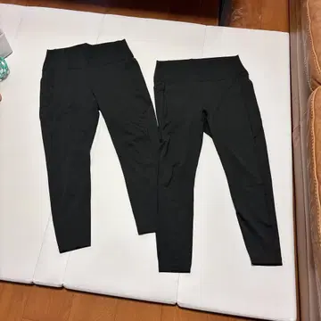 유니클로 에어리즘 소프트 레깅스 블랙 2XL 사이즈 2장 세트
