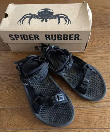 Teva 스파이더 러버 블랙 샌들