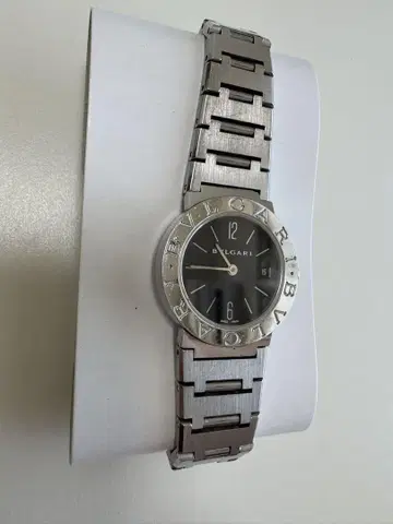 Bulgari 실버 아날로그 시계