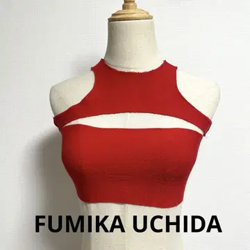 FUMIKA_UCHIDA 뷔스티에 코르셋 셋업 빨간색