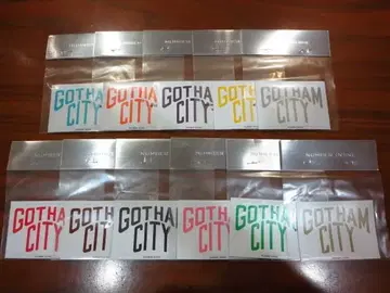 넘버나인 2002년 당시 상품 GOTHAM CITY 스티커 새상품