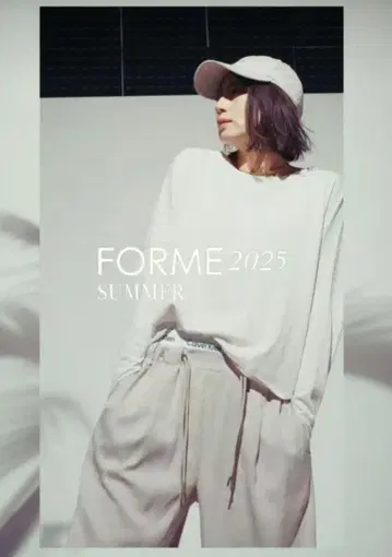 FORME 2025 SUMMER 화이트 돌먼 슬리브