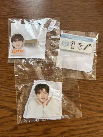 TREASURE 준규 클립 헤어 클립 네임택 캡슐 토이