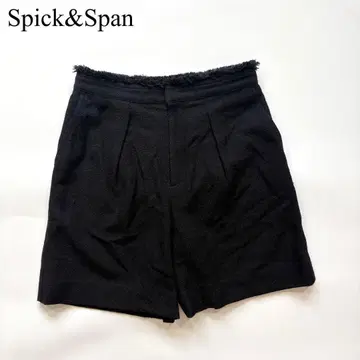 스픽 앤 스팬 숏 팬츠 프린지 실크 린넨 트위드 고급