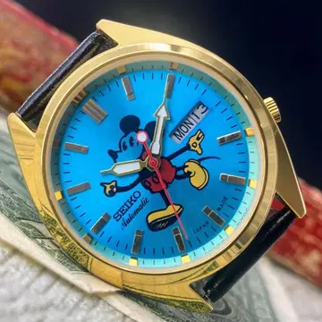 [개성 넘치는] SEIKO 남성용 손목시계 블루 오토매틱 빈티지 앤티크