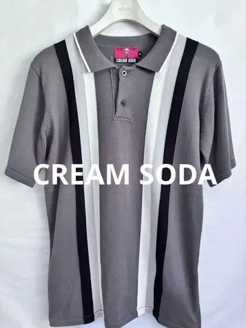 CREAM SODA 크림 소다 핑크 드래곤 50'S 피케 셔츠 M