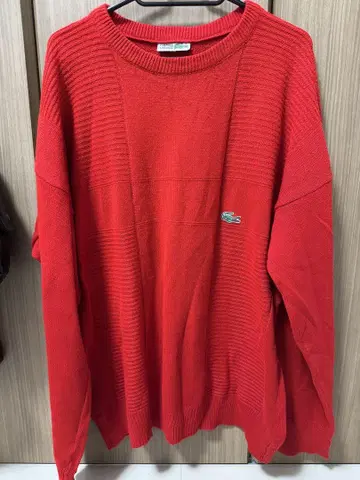Lacoste 레드 스트라이프 니트